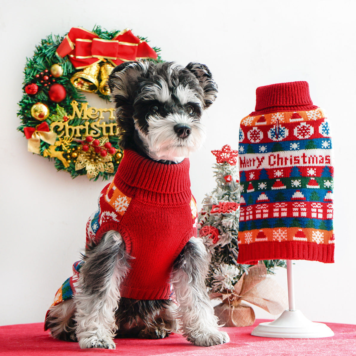 Dog Christmas Turtleneck Sweater