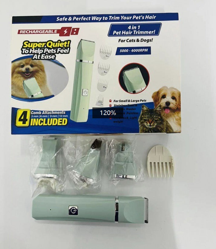 Four-in-one Rechargeable Pet Shaver