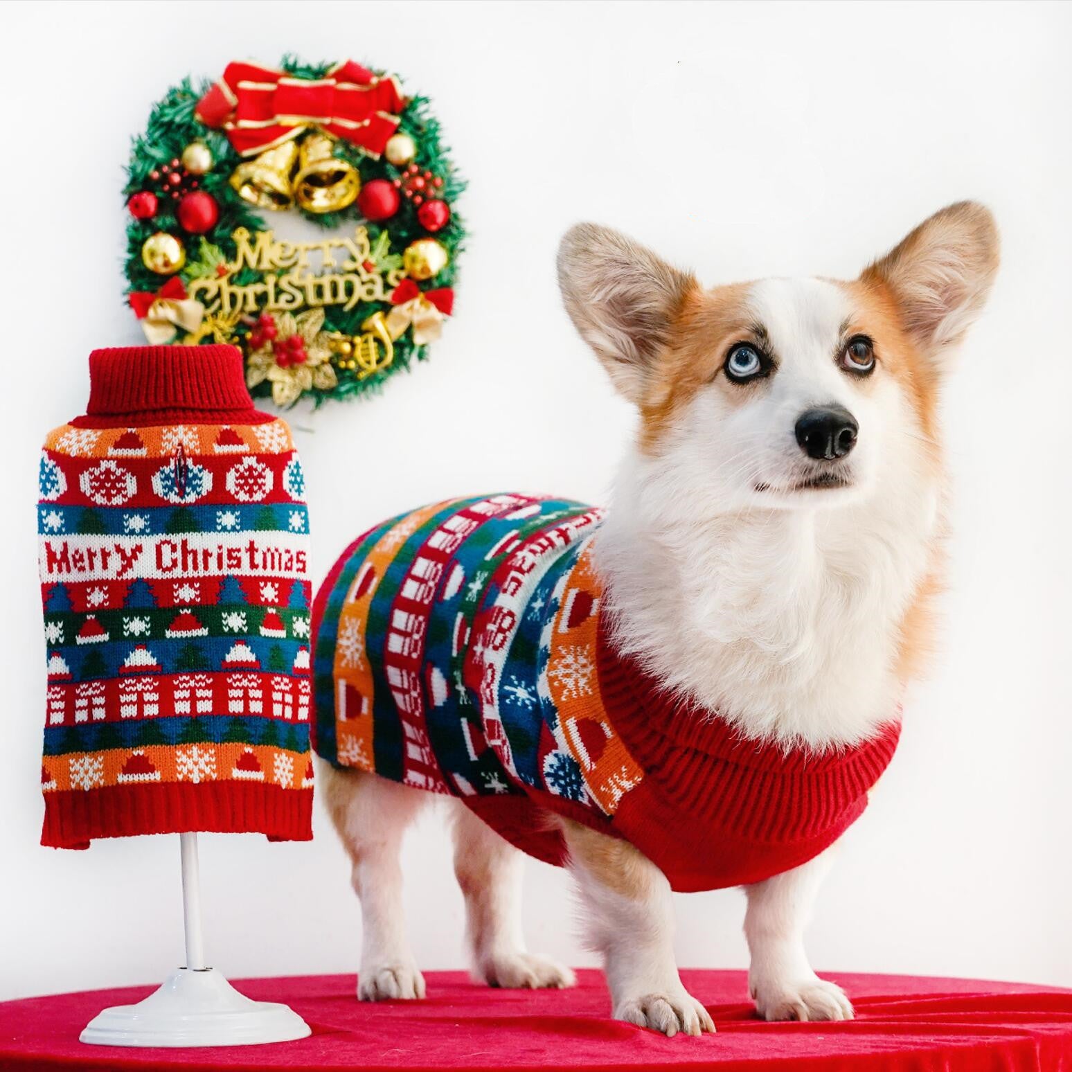 Dog Christmas Turtleneck Sweater