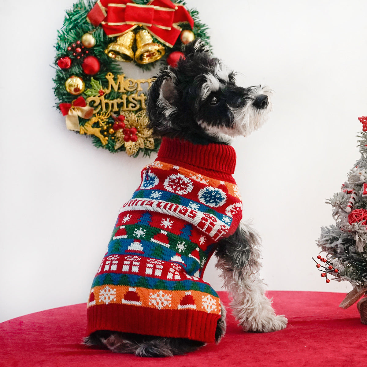 Dog Christmas Turtleneck Sweater