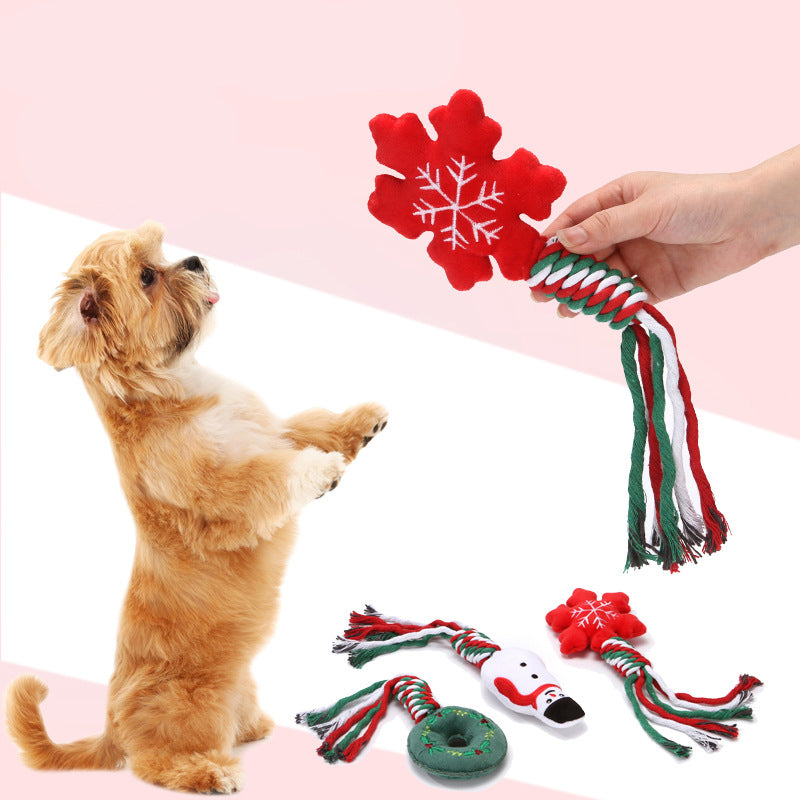 Christmas Tooth Cleaning Bite Resistant Dog Toy