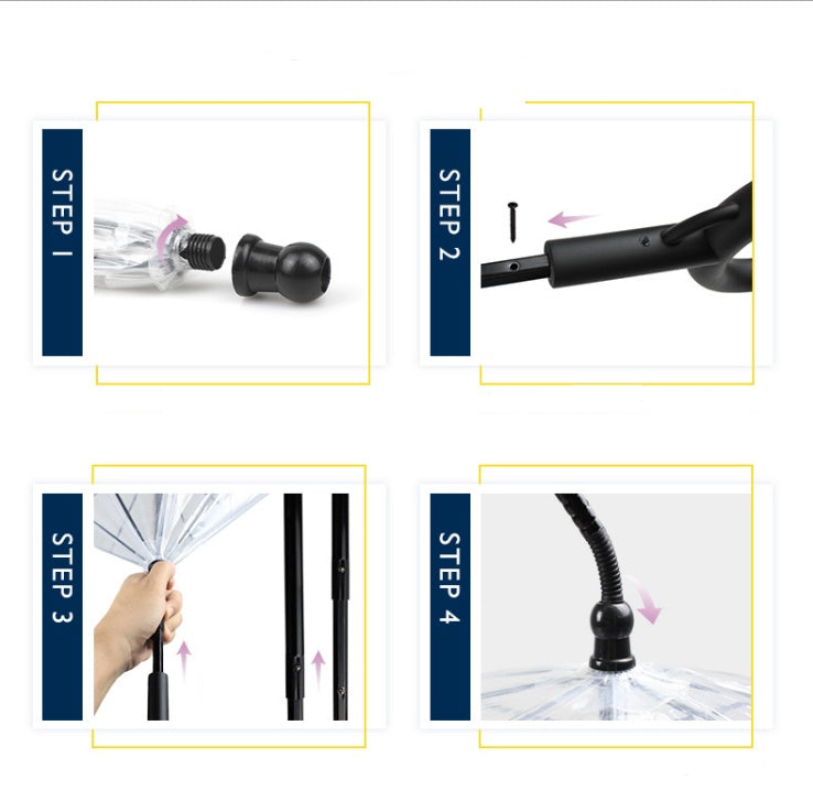 Transparent Adjustable Umbrella for Dogs