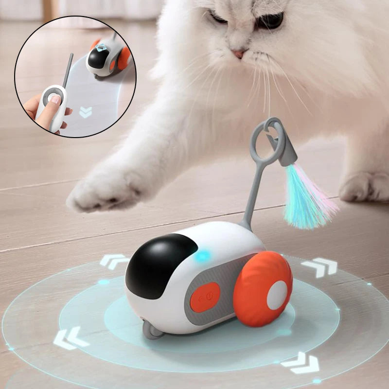 Remote Control Interactive Cat Car Toy with USB Charging