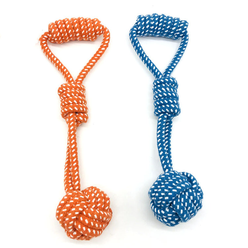 Cotton Rope Dog Toy with Ball