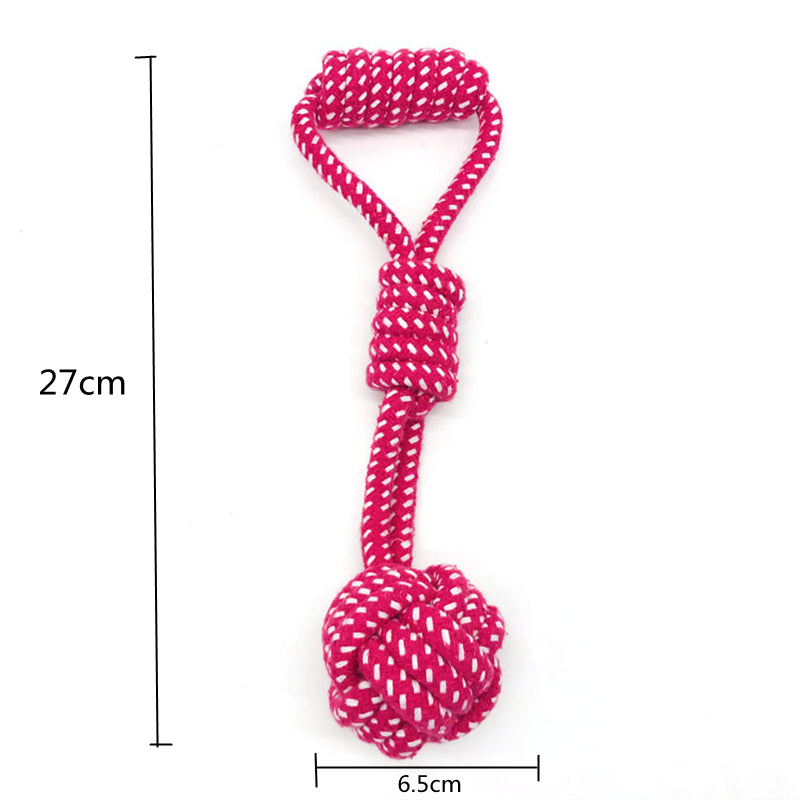 Cotton Rope Dog Toy with Ball