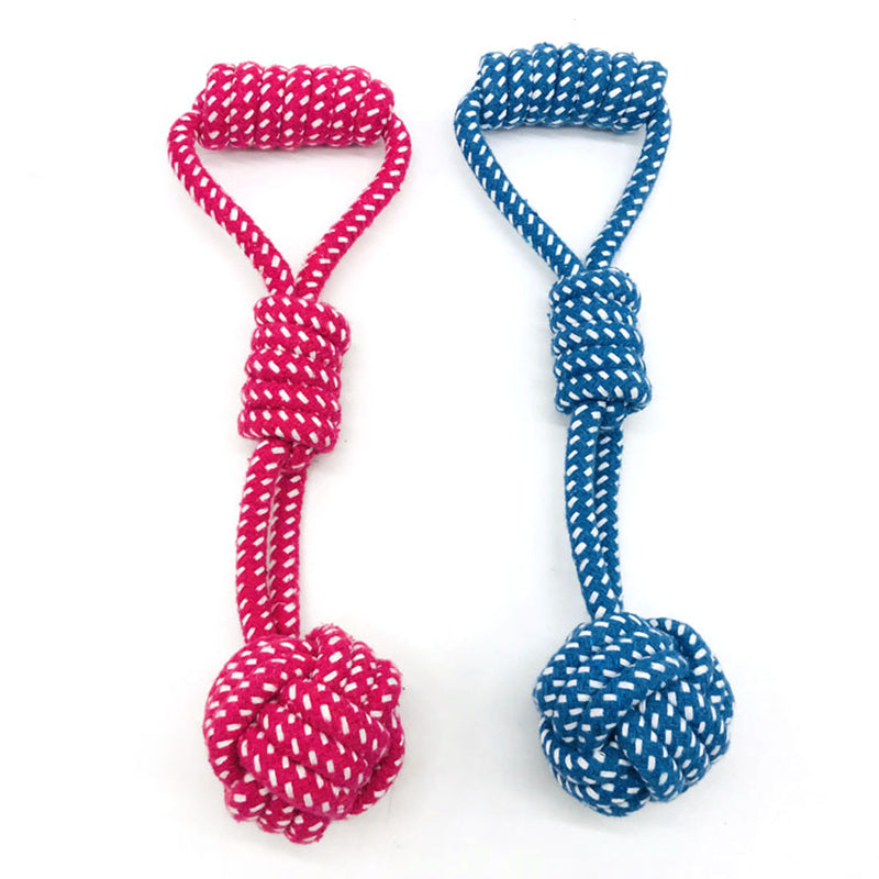 Cotton Rope Dog Toy with Ball