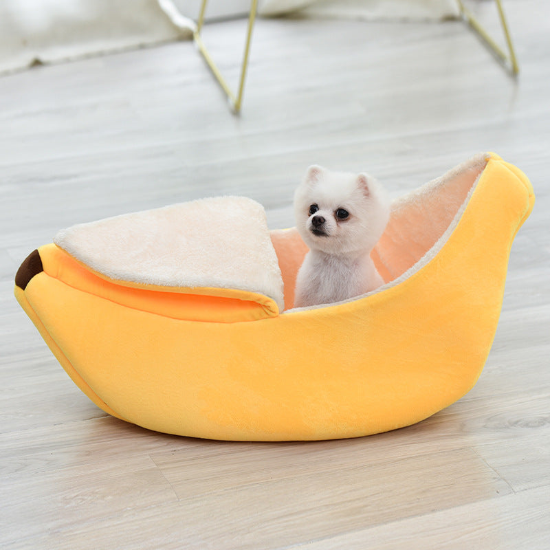 Banana Dog Bed