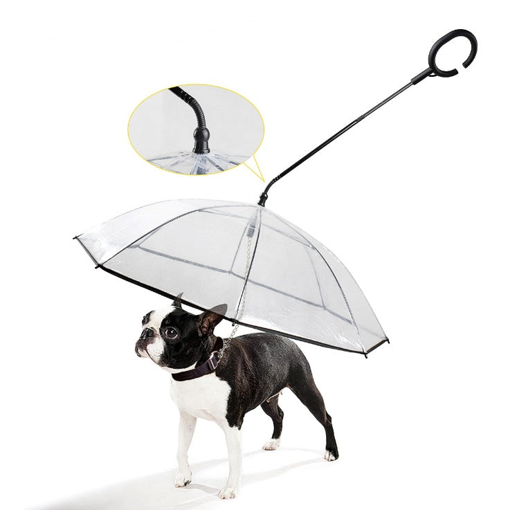 Transparent Adjustable Umbrella for Dogs