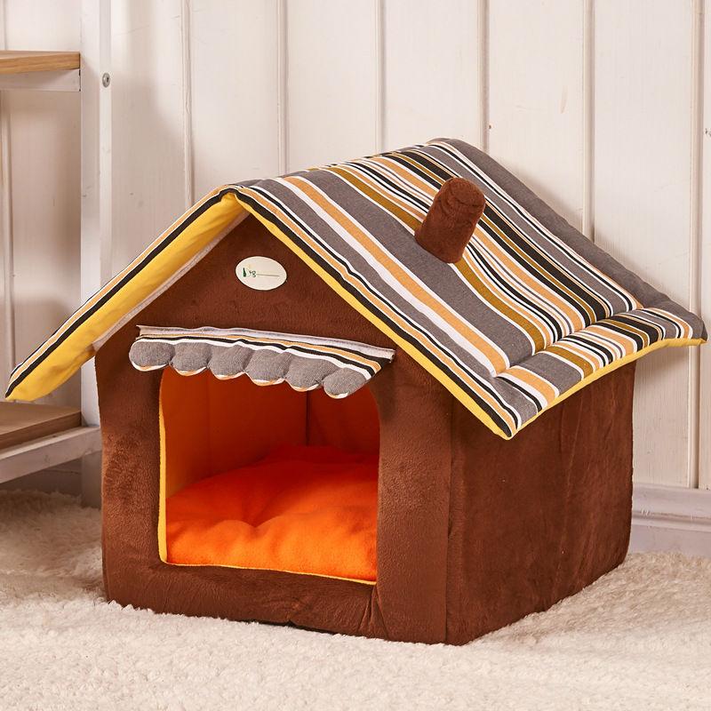 Pets House Bed with Removable Cover for Cats & Dogs (Small and Medium)