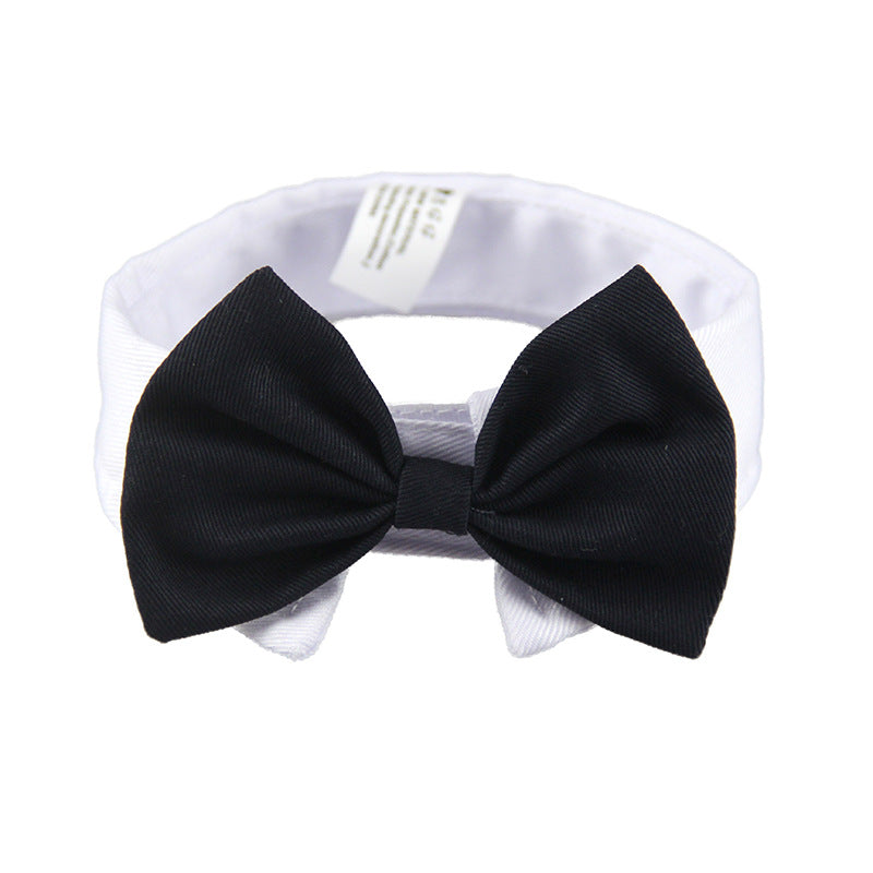 Dog Bow Tie British Handsome Black