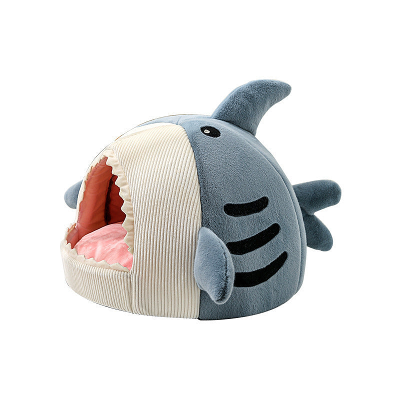 Cosy And Soft Hideout Shark House For Pets