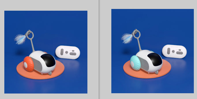 Remote Control Interactive Cat Car Toy with USB Charging