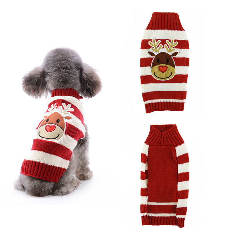 Dog & Cat Christmas Sweater (For Small Pets)