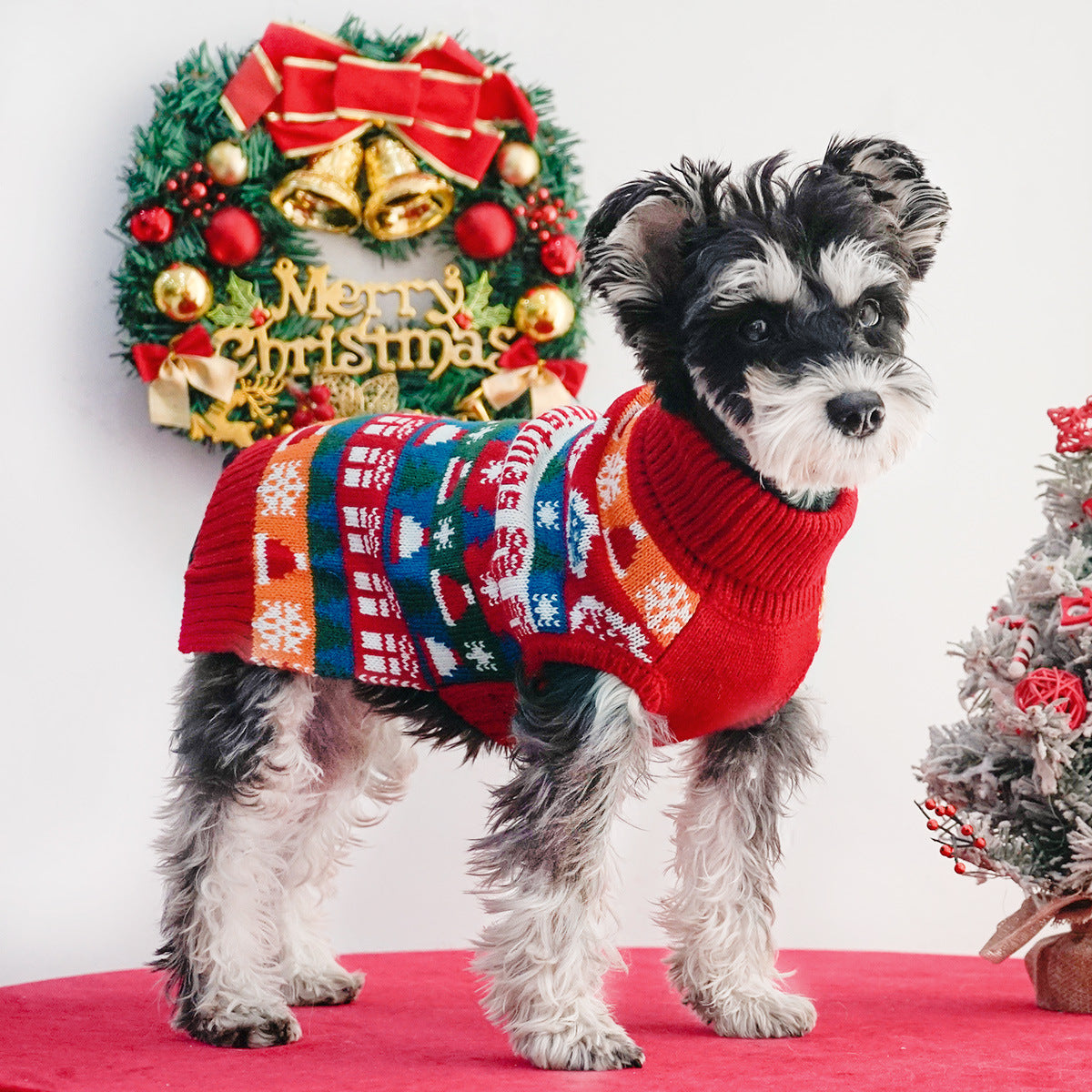 Dog Christmas Turtleneck Sweater