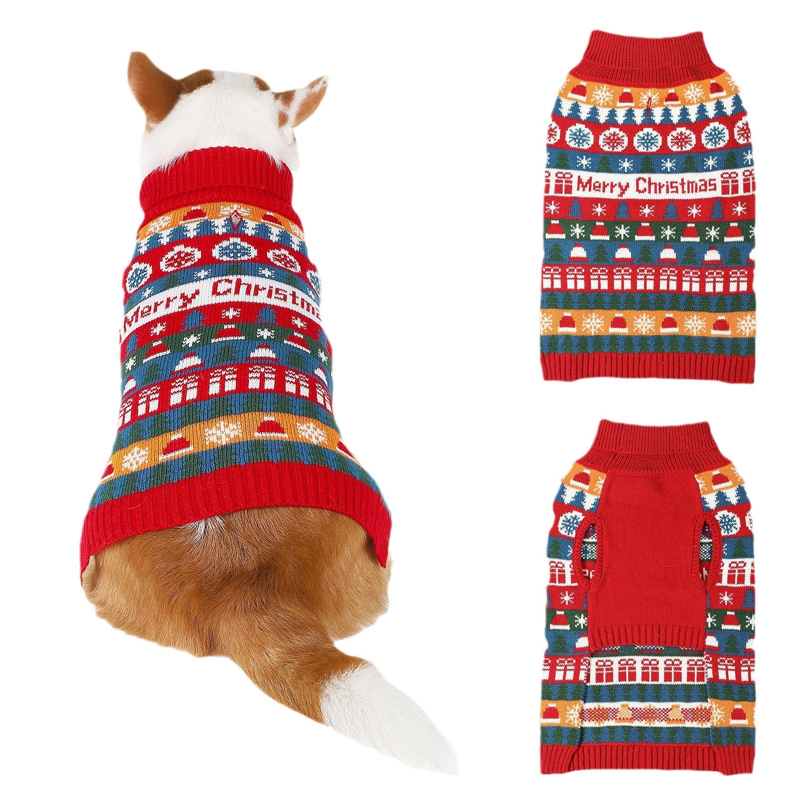 Dog Christmas Turtleneck Sweater