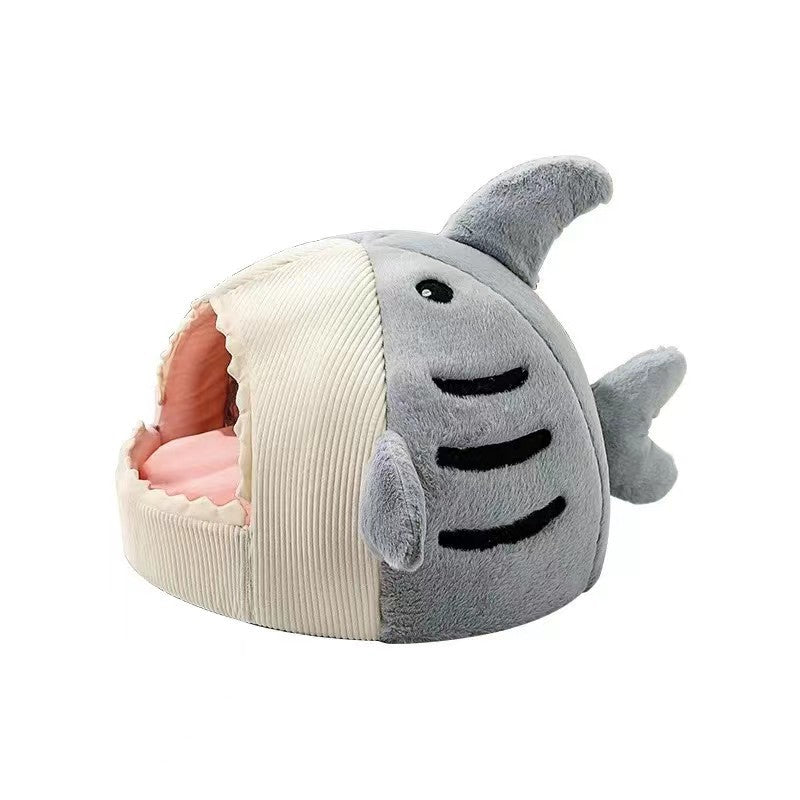 Cosy And Soft Hideout Shark House For Pets