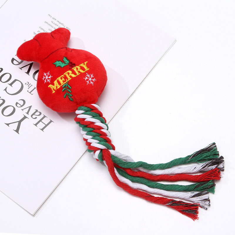 Christmas Tooth Cleaning Bite Resistant Dog Toy